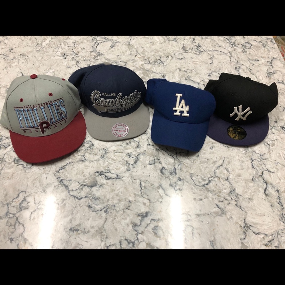 4 Hat bundle (Mitchell & Ness, 9fifty, 59fifty)